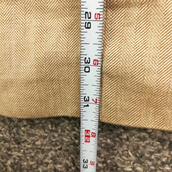 Joseph Turner Yorkshire Gilet Waistcoat Moon Wool Linen Herringbone Tan Sz 46 - Picture 10 of 11